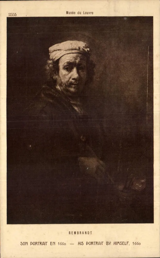 Rembrandt — Sein Porträt aus dem Jahr 1660 — Musée du Louvre - Vorderseite