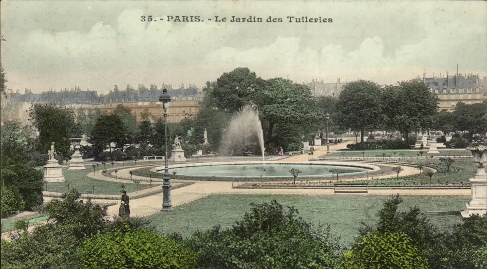 Parigi — Il Giardino delle Tuileries — Editore Non Identificato, n. 35 - Recto