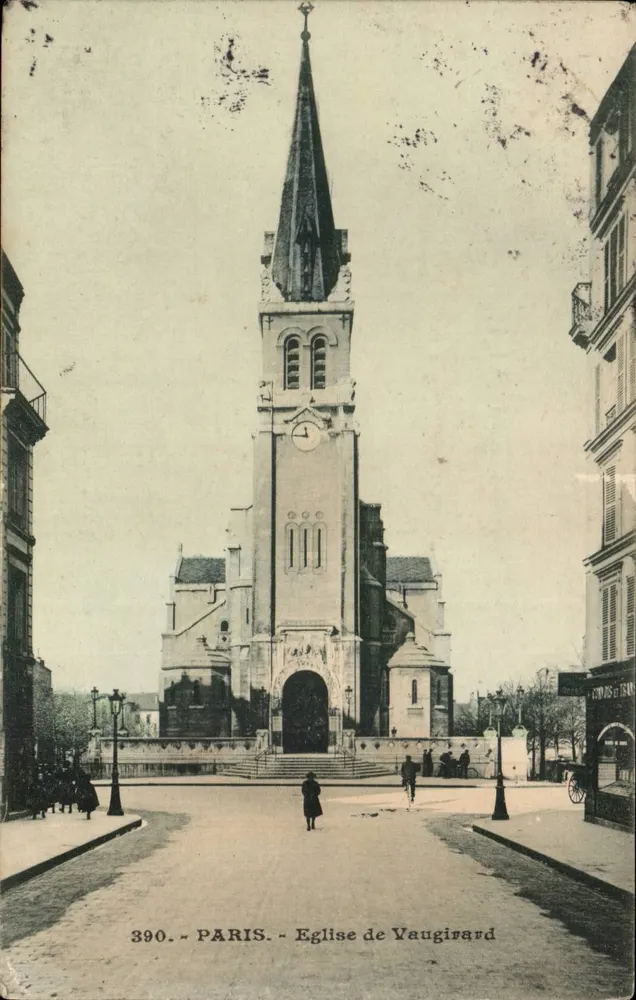 Paris - Igreja de Vaugirard — editor '390' e número de série 390 - Frente