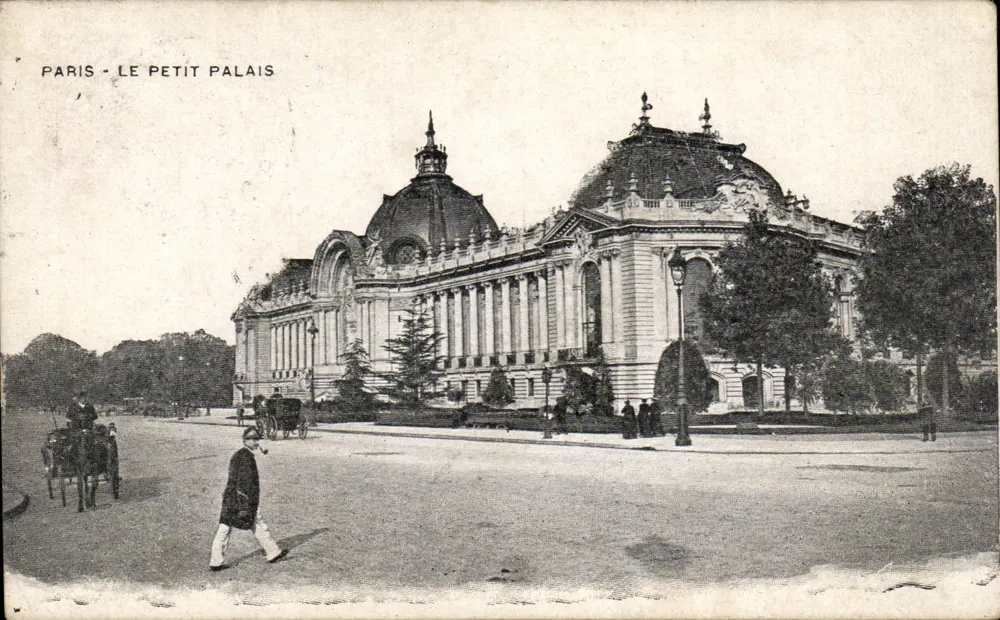 Paris - O Petit Palais — vista arquitetônica — editor desconhecido - Frente