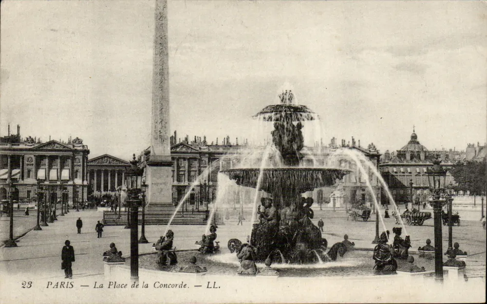 Paris — A Place de la Concorde — LL. - Frente