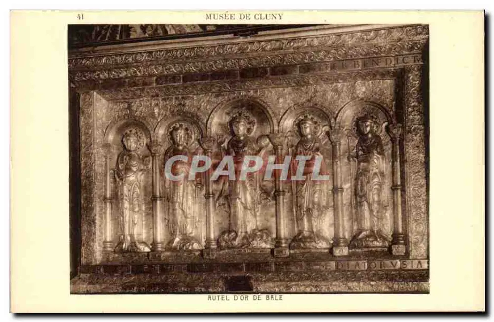 Altar de ouro de Basileia — Museu de Cluny — Braun & Cie, Paris - Frente