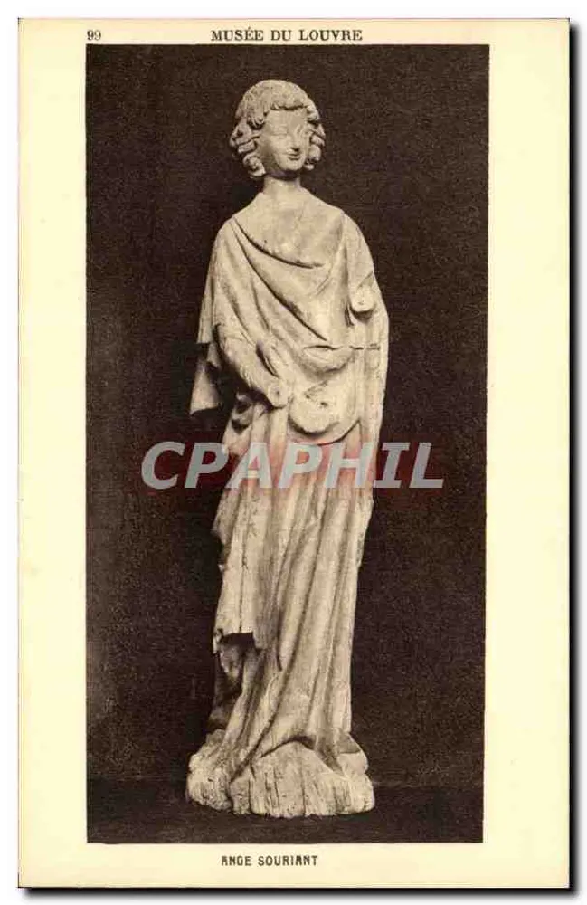 Lachende engel — Museum van het Louvre — Braun & Cie, Ed. Tip. Parijs - Voorkant