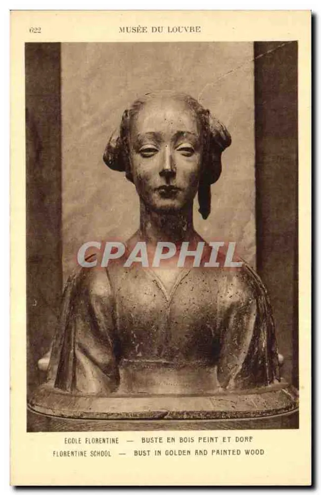 Florentiner Büste — Musée du Louvre — Braun & Cie, Verlag Paris - Vorderseite