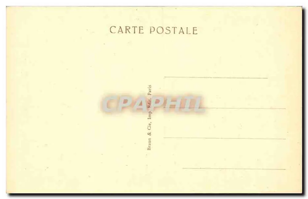 Florentiner Büste — Musée du Louvre — Braun & Cie, Verlag Paris - Rückseite