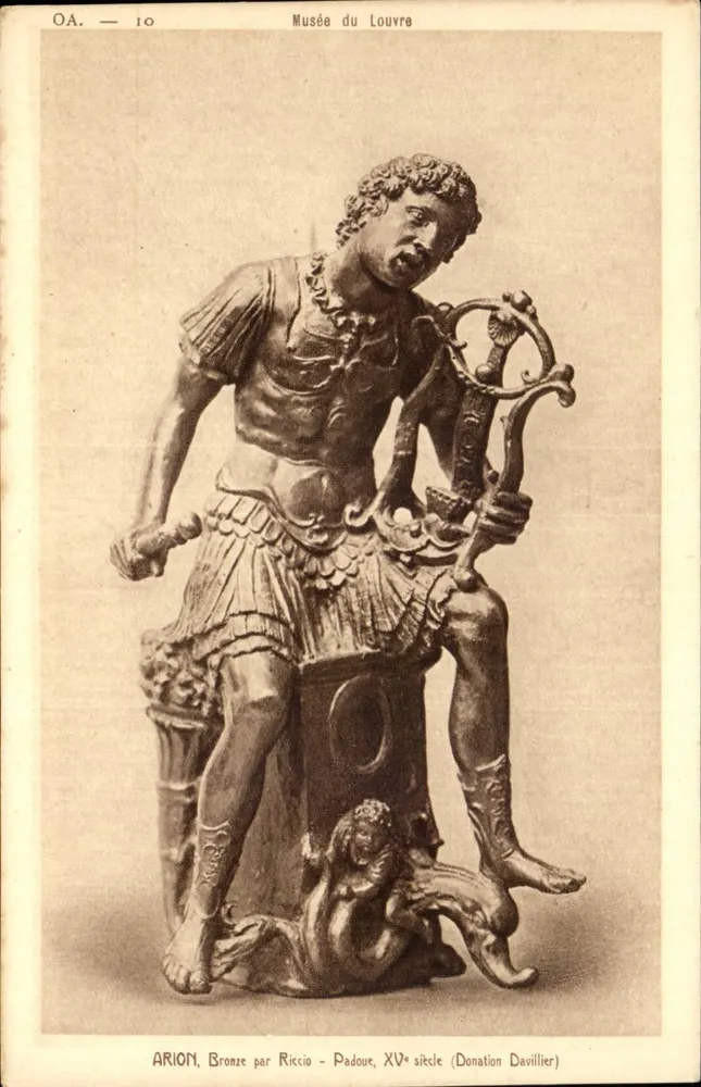 Arion — Bronze-Statue von Riccio, 15. Jahrhundert — Musée du Louvre (Spende Davillier) - Vorderseite