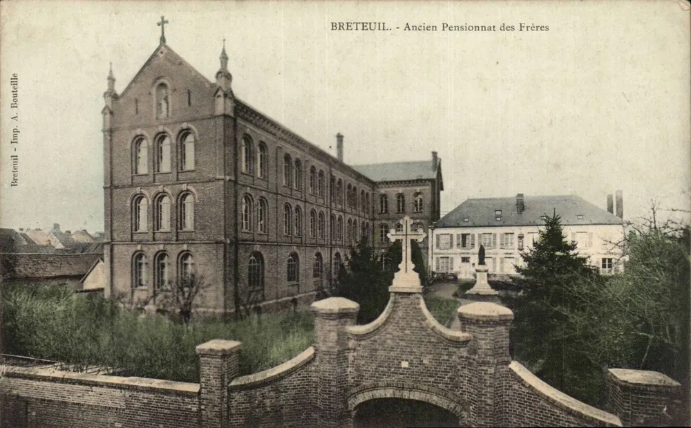 Breteuil - Ehemalige Brüder-Pension — Imp. A. Bouteille - Vorderseite