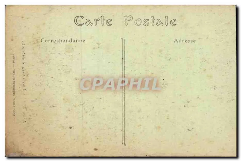 Henri IV verabschiedet sich von Gabrielle — historische Illustration — Verlag A.P.C. Photo Nébouin & Cie, Paris - Rückseite