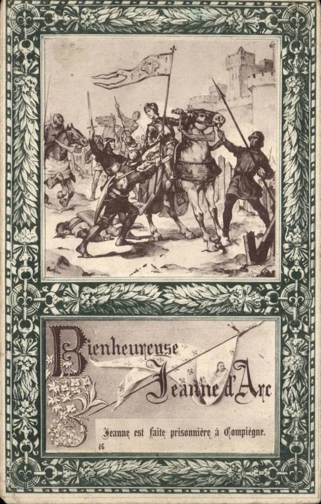 Jeanne d'Arc gevangen genomen in Compiègne — Serie 16 — Uitgever Cartaphil - Voorkant