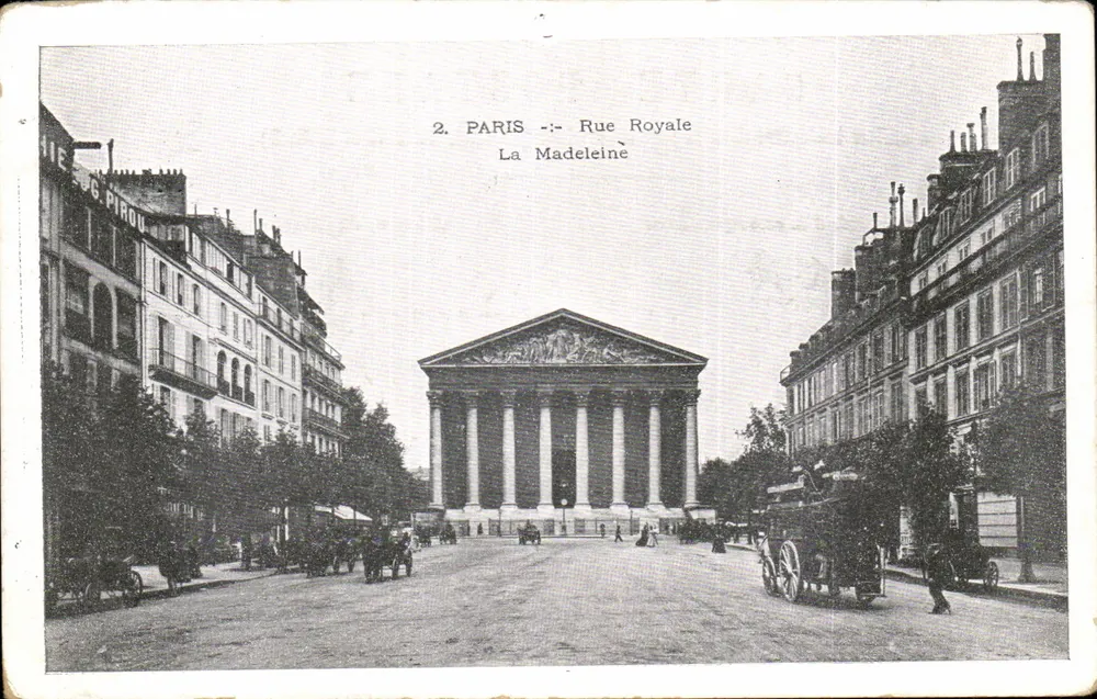 Paris — Rue Royale, La Madeleine — G. Pirou - Frente