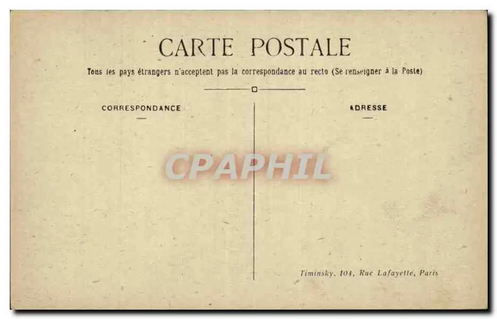 Paris — A Madeleine — T. M. K. - Verso