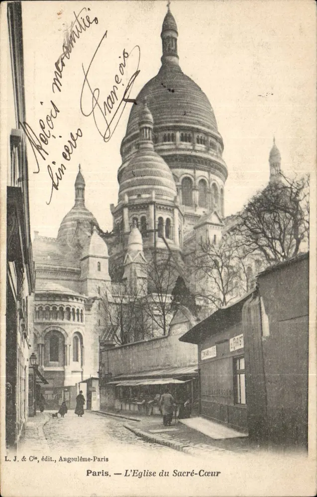 Paris — Die Kirche des Heiligen Herzens — L. J. & Cie, Verlag, Angoulême-Paris - Vorderseite