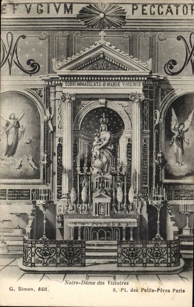 Nossa Senhora das Vitórias — Altar da Virgem Imaculada — G. Simon, Ed. - Frente