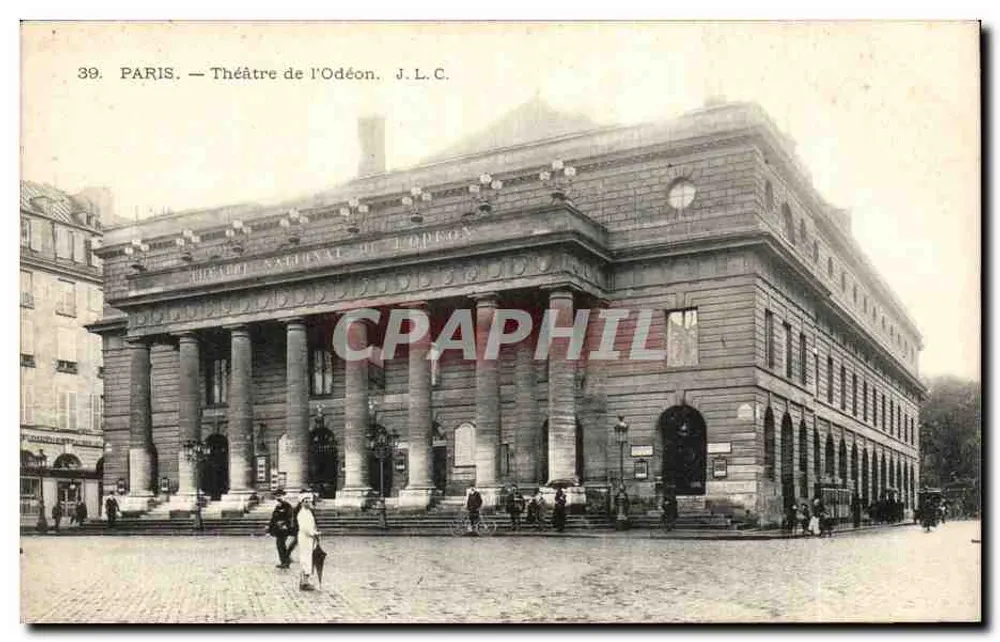 Paris — Teatro da Odéon — J.L.C. n°39 - Frente