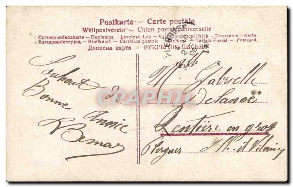 Frau in einem rosa Kleid — Schönheitswettbewerb — CERS, Nr. 1233 - Rückseite