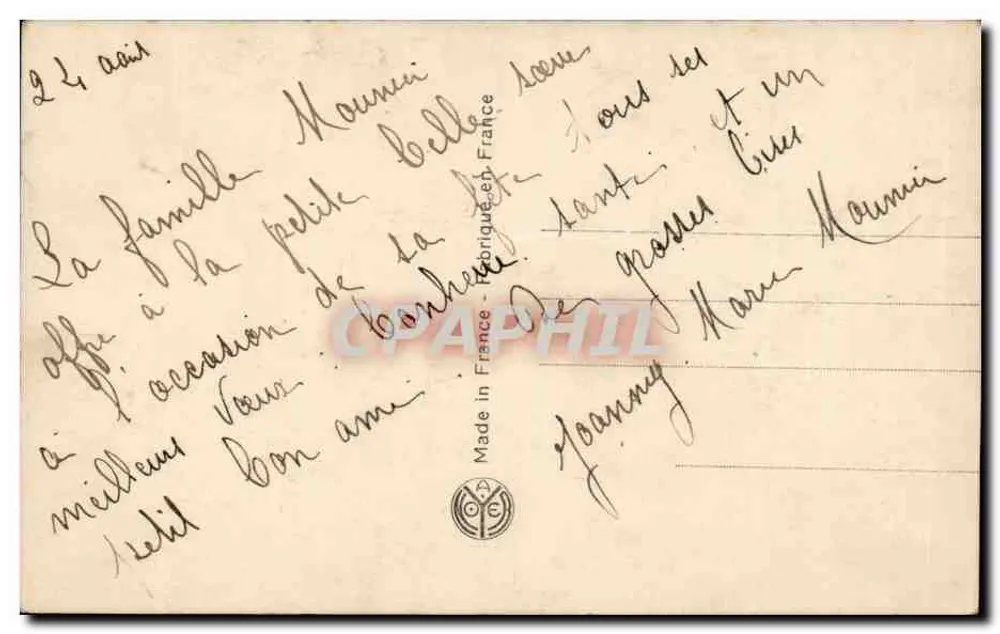 Liebespaar — romantische Szene — Noyer, n° 4596 - Rückseite