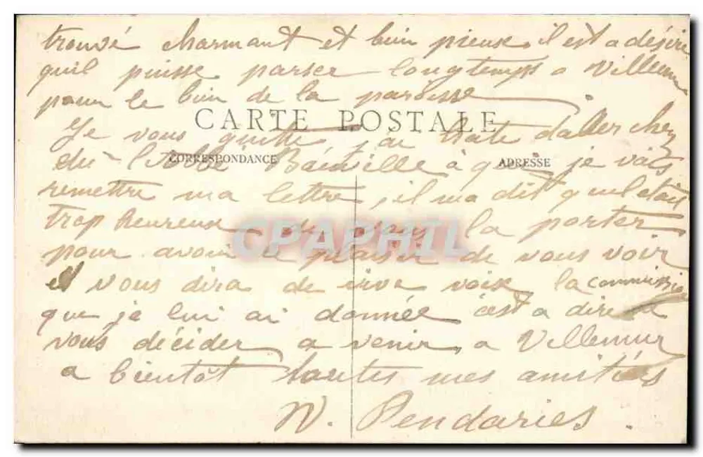 Nossa Senhora das Trincheiras — Coleção artística da Maison de la Bonne Presse, 5 Rue Bayard, Paris — N° 188 - Verso