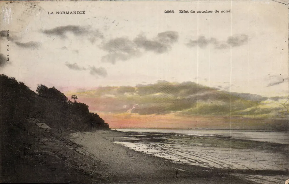 A Normandia — Efeito de pôr do sol — La C.P.A. Paris n°2665 - Frente