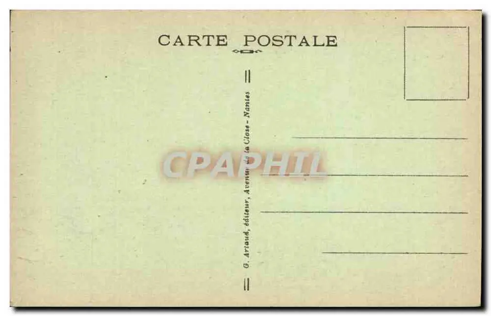 O Abismo — Le Huelgoat — G. Arnaud, Nantes - Verso