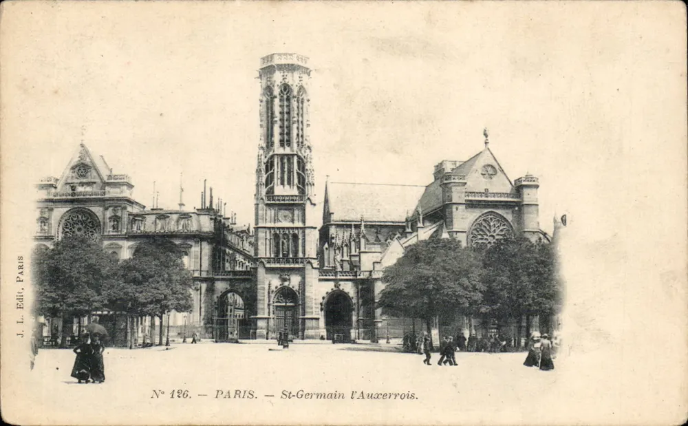 St-Germain-l'Auxerrois — Paris — J. L. Edit. Paris, N° 126 - Frente