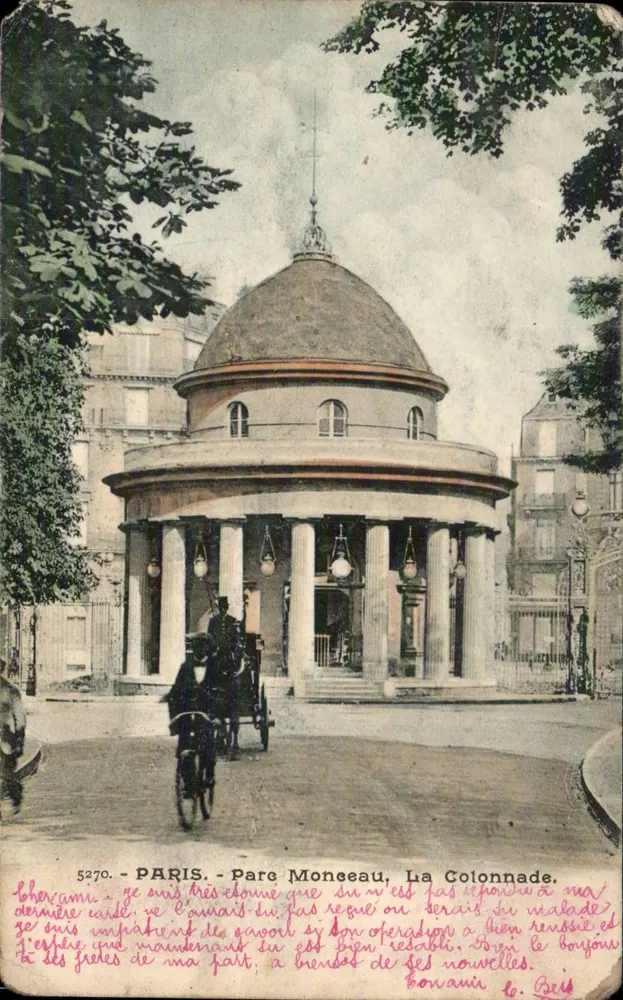 Paris - Parc Monceau, A Colunata — editor anônimo, n° 5270 - Frente