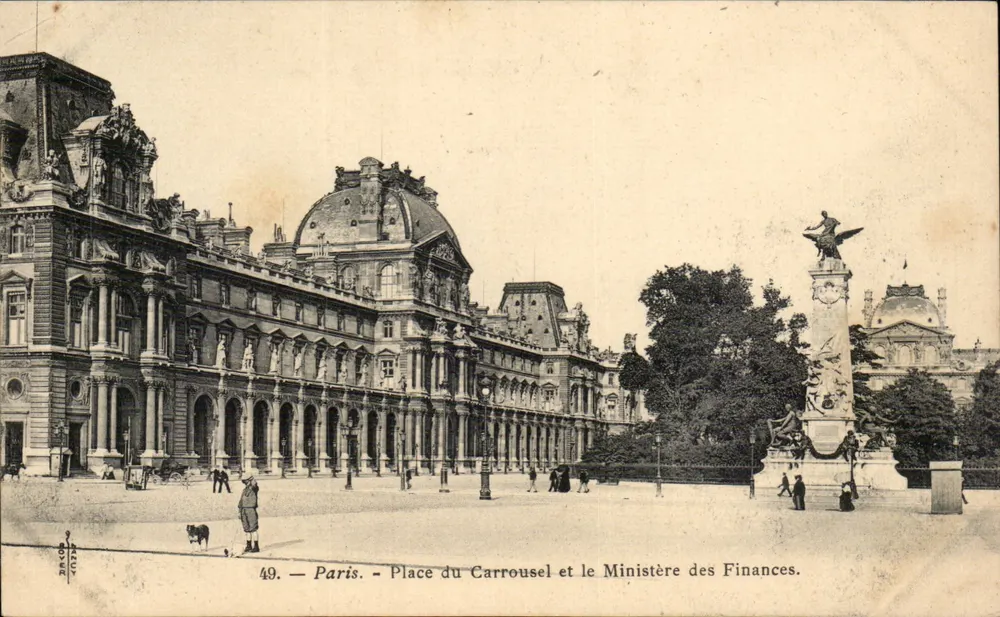 Paris — Place du Carrousel et le Ministère des Finances — SICIC, n°49 - Vorderseite