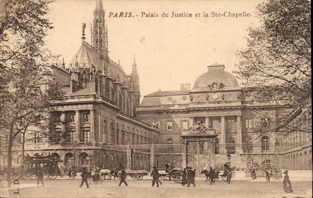 Paris - Palais de Justice und Ste-Chapelle - Vorderseite