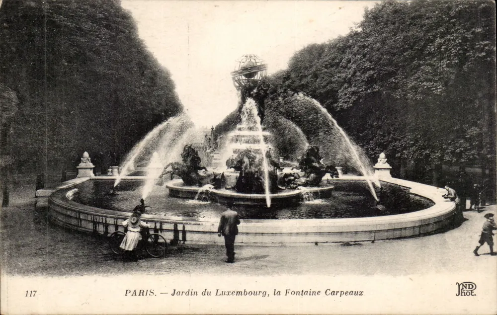 Paris — Luxembourg-Garten, Fontäne Carpeaux — JND Phot. - Vorderseite