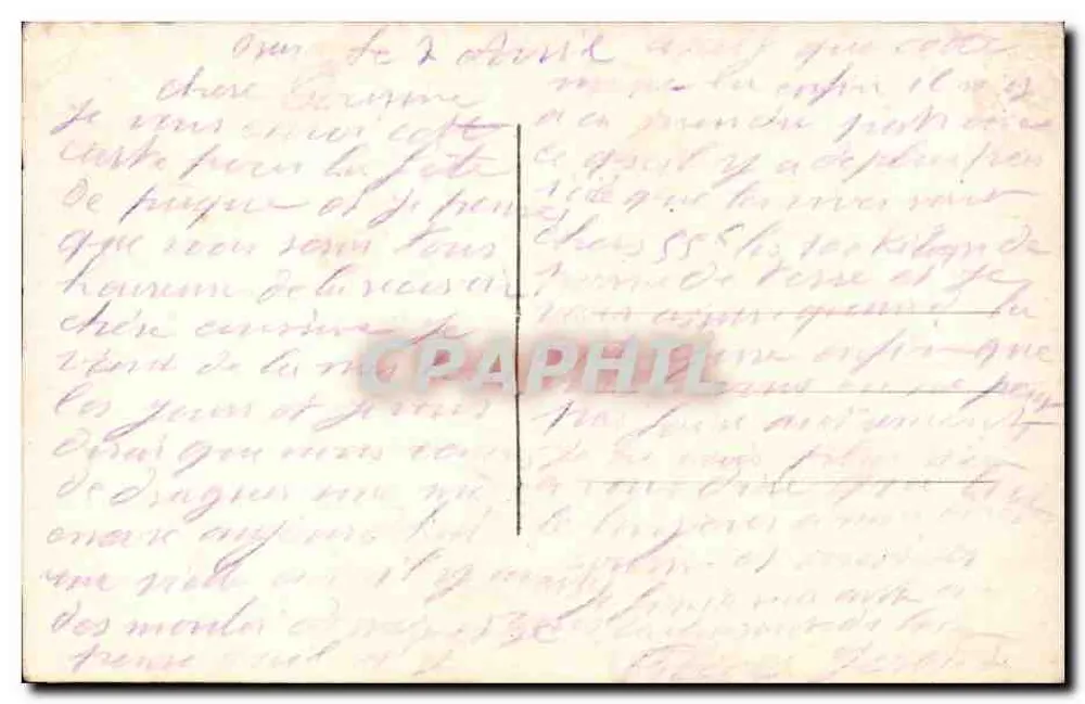 Pasqua — campana alata e uova decorativi — DIX 797b - Verso