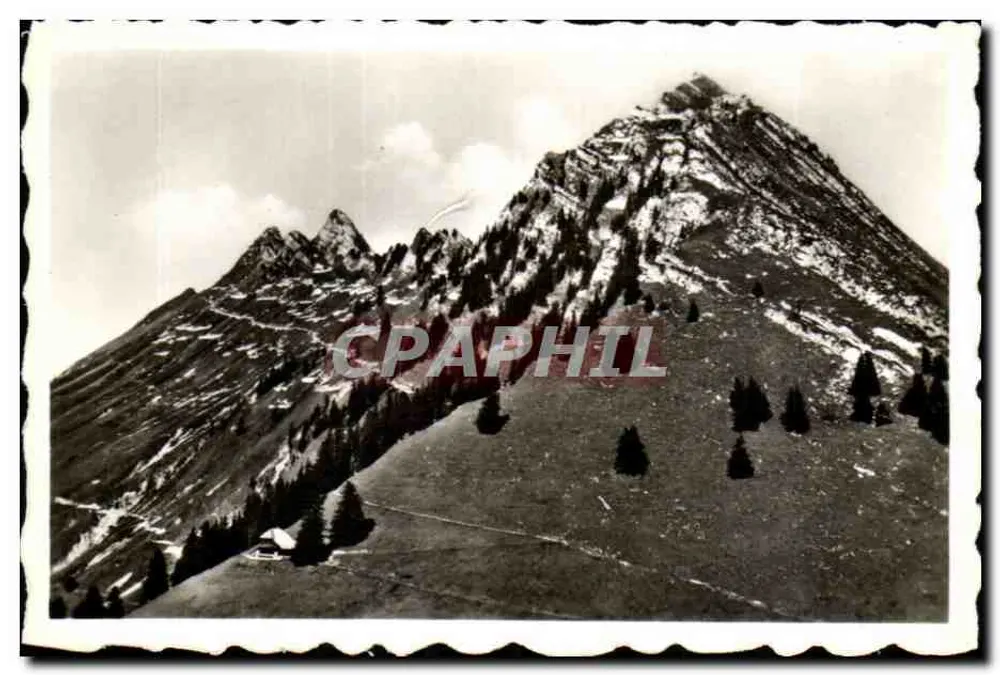 Col de Jaman — 1520 m — Kette der Verreaux und Chalet C.A.S. - Vorderseite