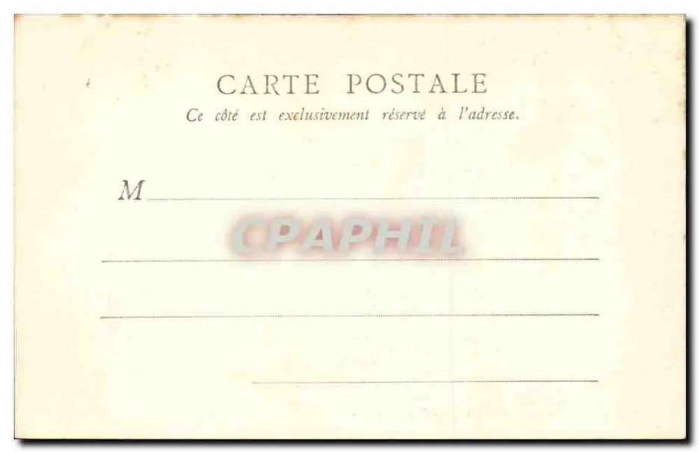 Zedern des Jardin des Plantes — Paris — B.E. Paris, n° 121 - Rückseite