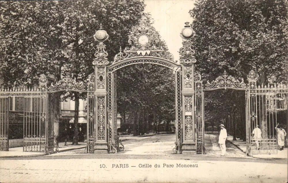 PARIS — Grade do Parc Monceau — Editor não identificado, n° de série 10 - Frente