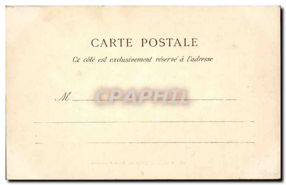 PARIS — Grade do Parc Monceau — Editor não identificado, n° de série 10 - Verso
