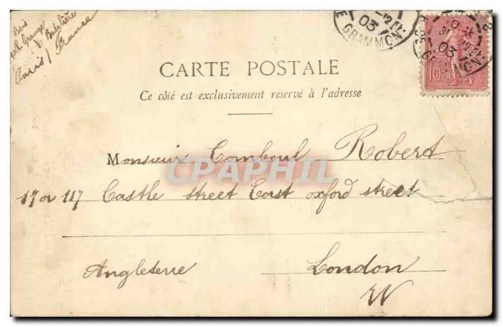 Fontaine du Luxembourg — Jardin des Médicis — Éditeur anonyme, n° 1004 - Rückseite