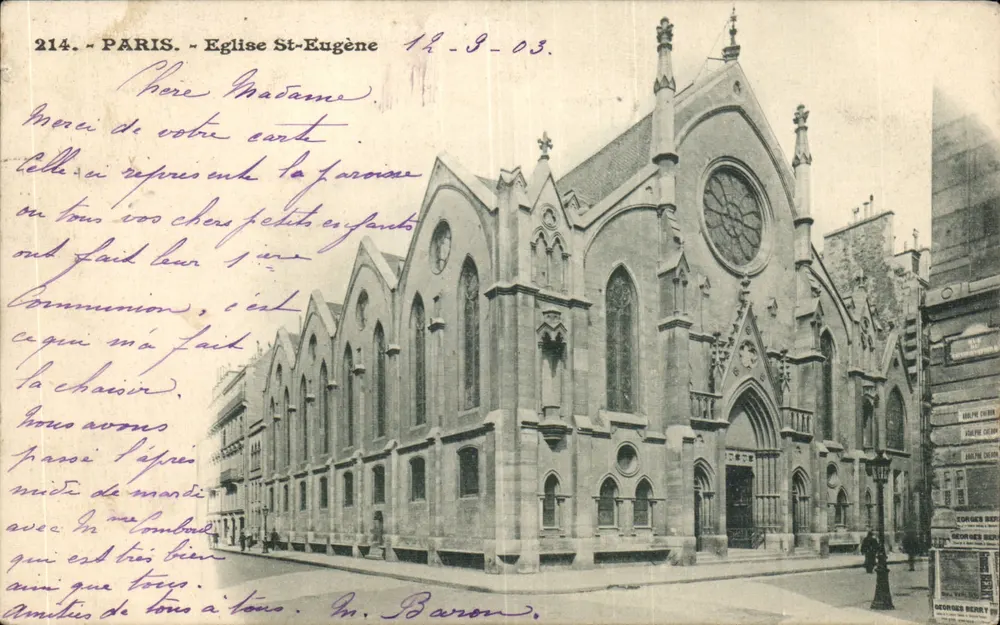 Paris - Igreja de São Eugênio — Georges Céron, n° 214 - Frente