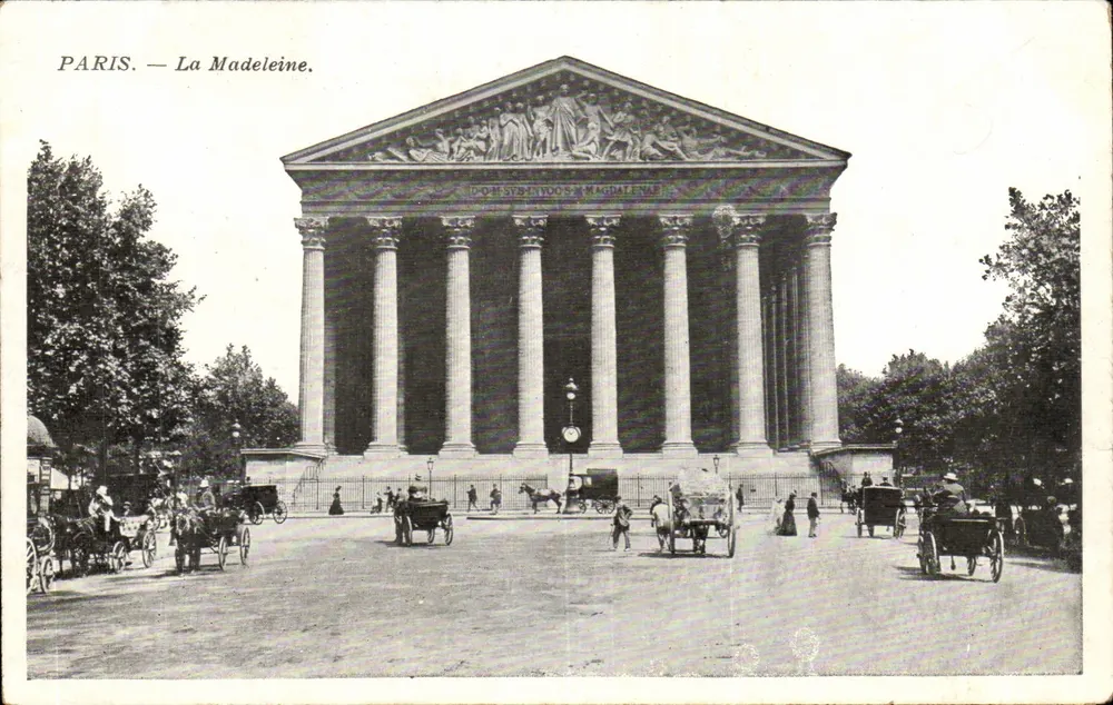 Paris — A Madeleine — Editor não identificado, número de série não visível - Frente