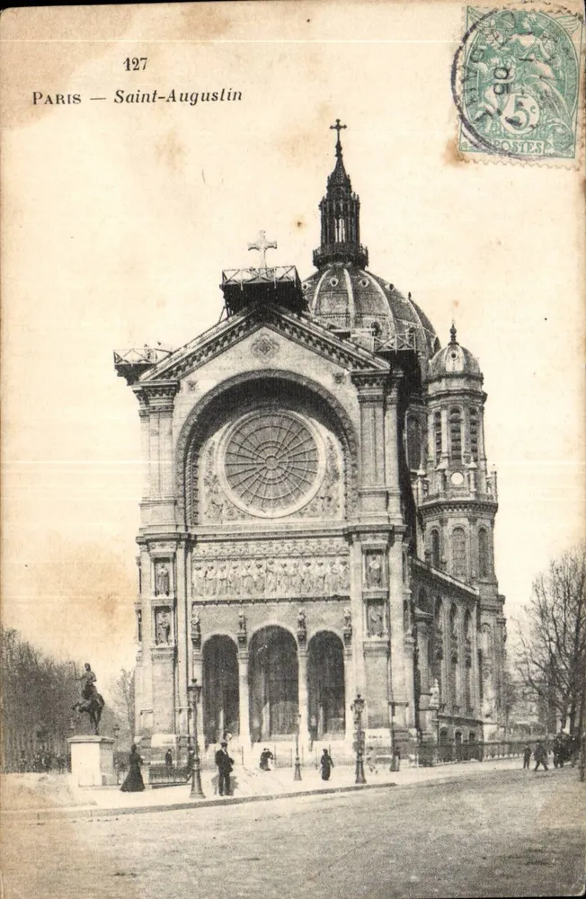 Paris — Saint-Augustin — Editor desconhecido, n° 127 - Frente