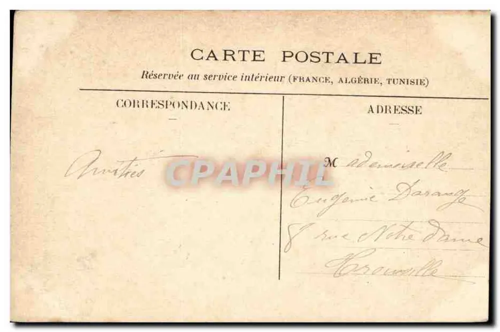 Paris — Saint-Augustin — Editor desconhecido, n° 127 - Verso