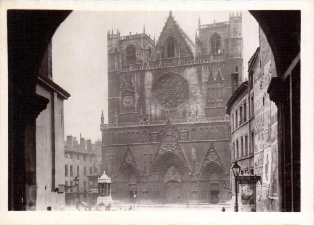 Katedra Najświętszej Maryi Panny w Lyonie — widok fasady — n°3 - Awers