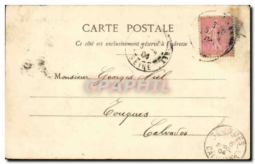 Paris - A Igreja do Sagrado Coração — editor desconhecido, n°6 - Verso