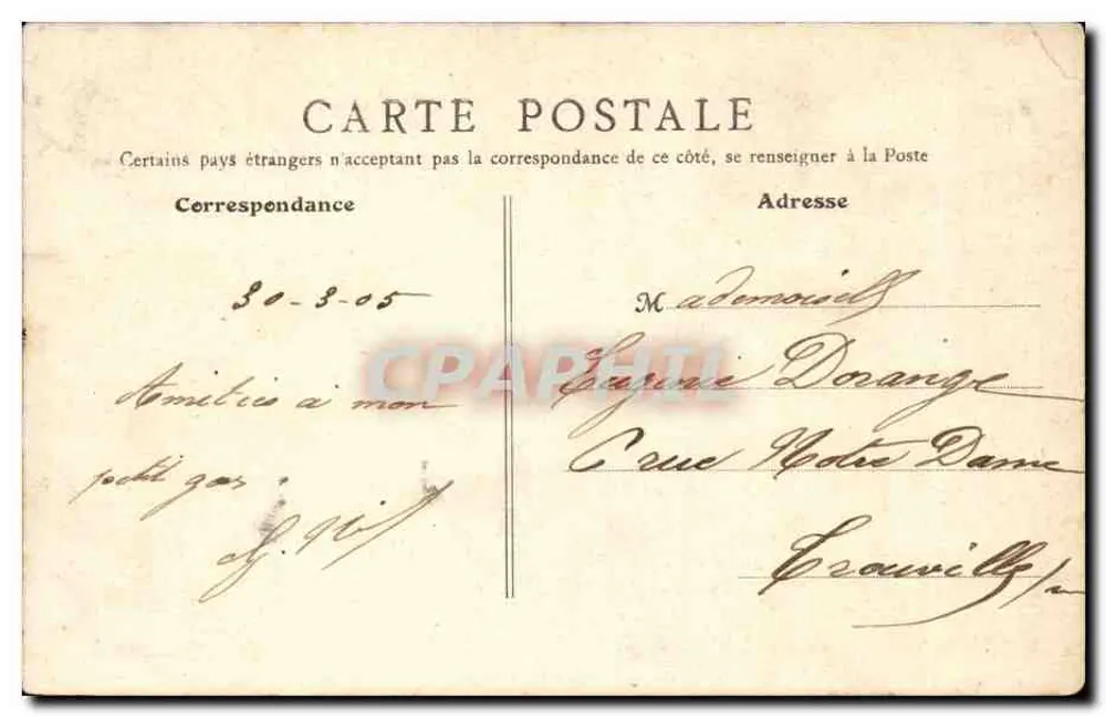 Paris — Rathaus — Großer Speisesaal — B.E. Paris, Nr. 93 - Rückseite