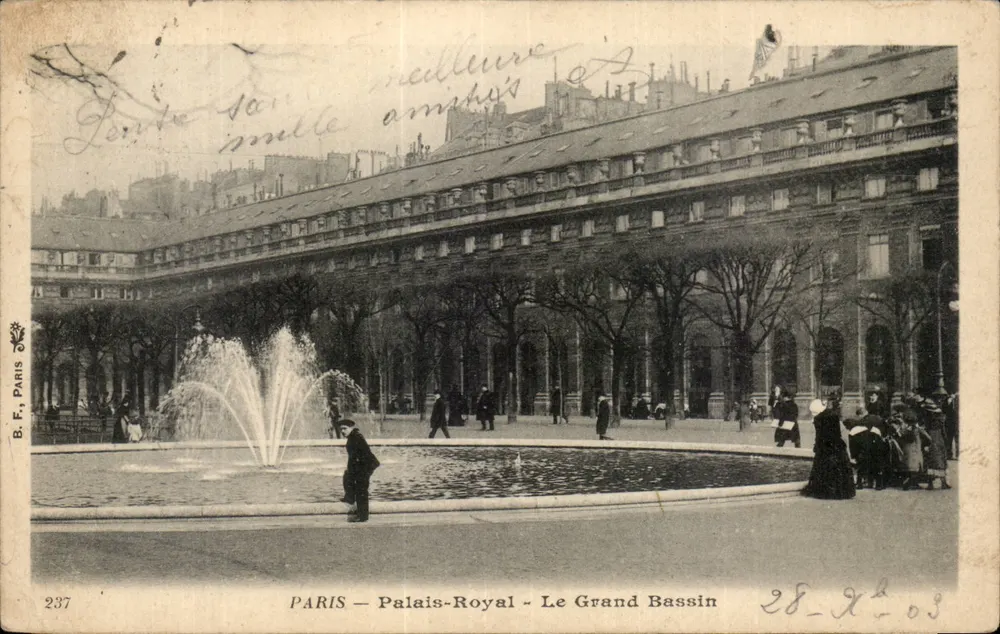 PARIS — Palais-Royal — Der Große Bassin — B.F. Paris n°237 - Vorderseite