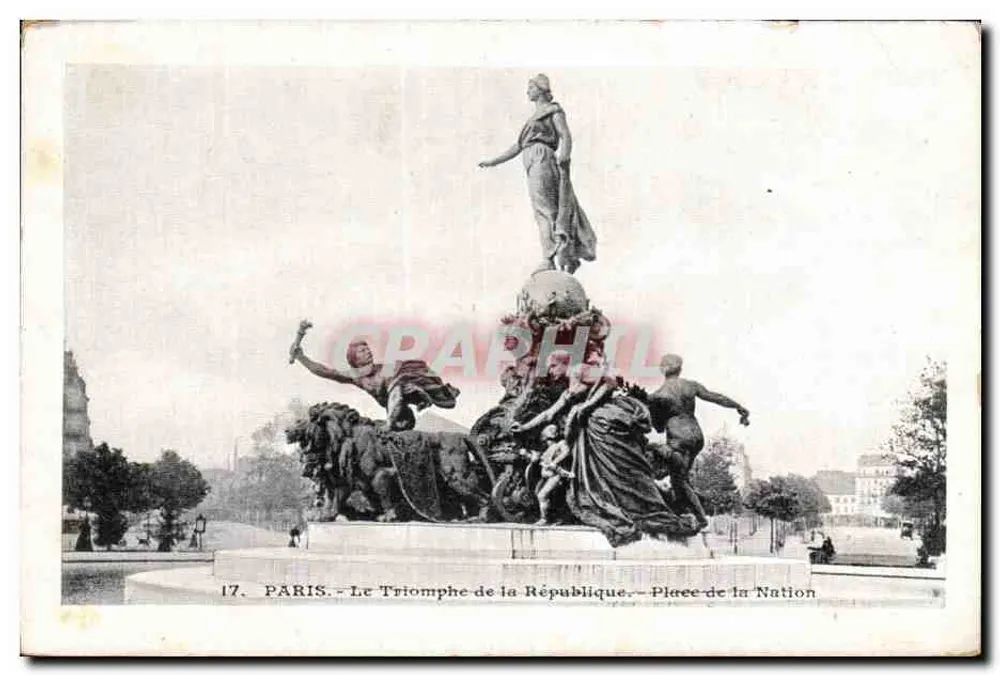 Paris - Der Sieg der Republik - Place de la Nation - Vorderseite