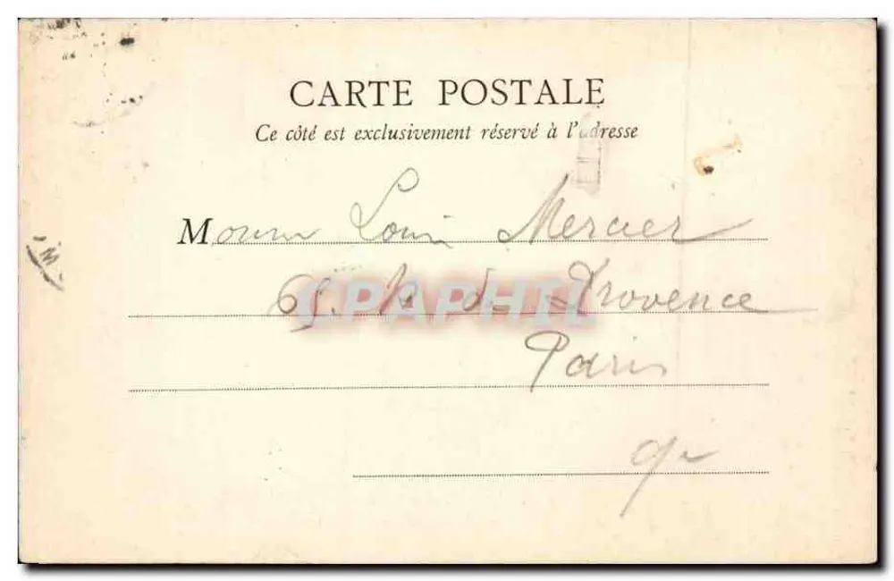 PARIS — A Sorbonne — B.F. Paris, n°60 - Verso