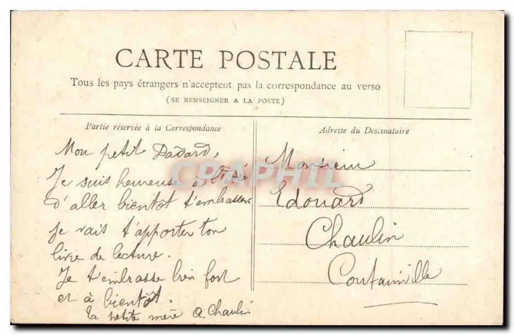 Paris — Torre Saint-Jacques — Coleção Petit Journal - Verso