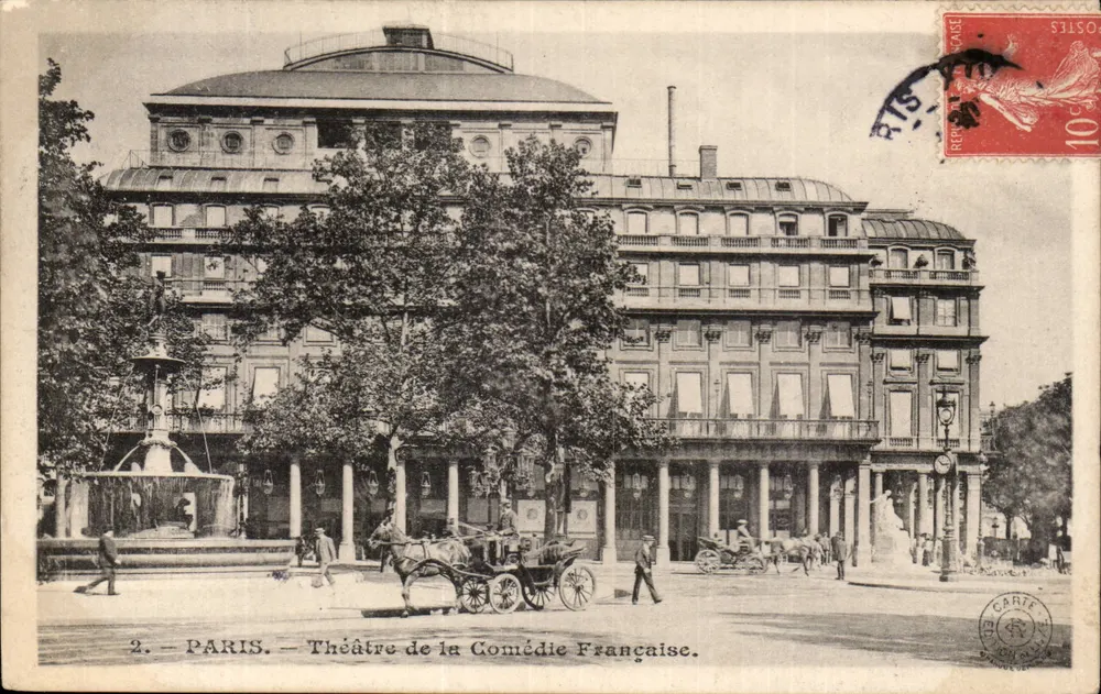 Paris — Theater der französischen Komödie — Del Carte - Vorderseite