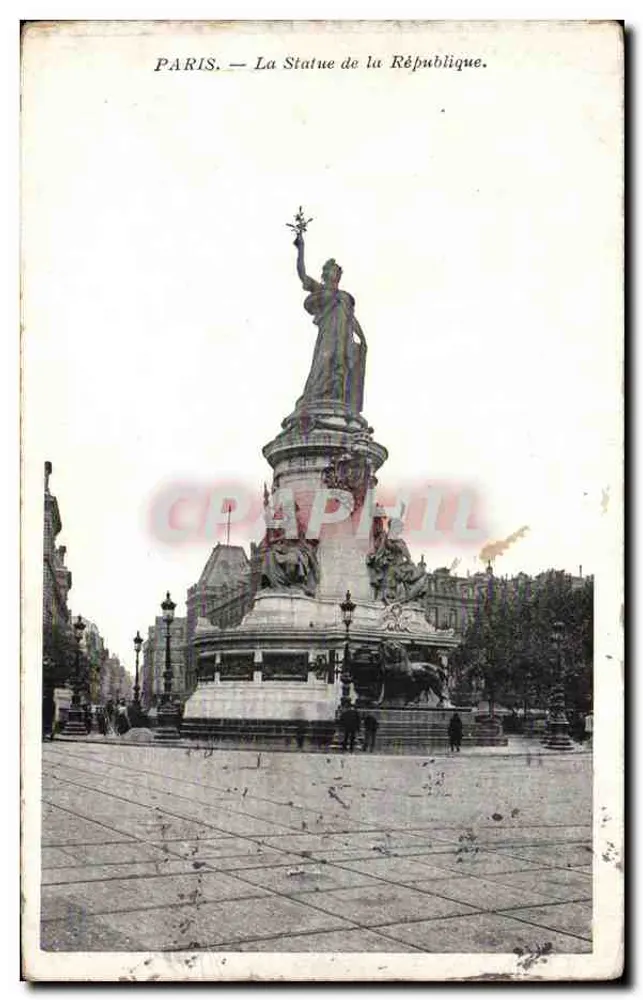 Paris — A Estátua da República - Frente