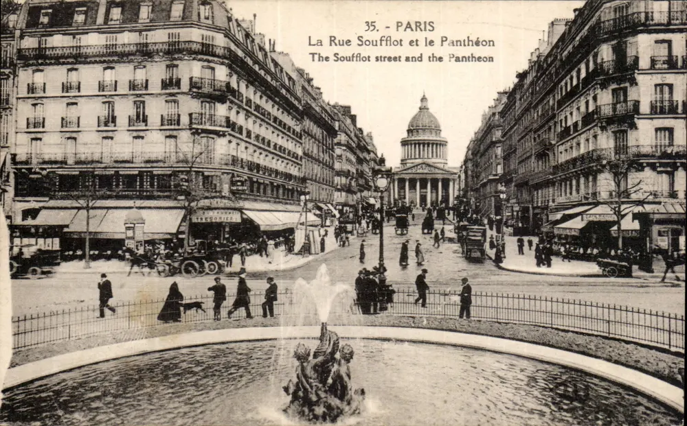 Paris - Ansicht der Rue Soufflot und des Panthéons — Verlag nicht sichtbar, Seriennummer 35 - Vorderseite