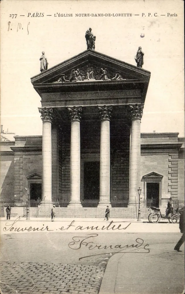 Paris — A Igreja de Nossa Senhora de Loreto — P.P.C. — Paris - Frente
