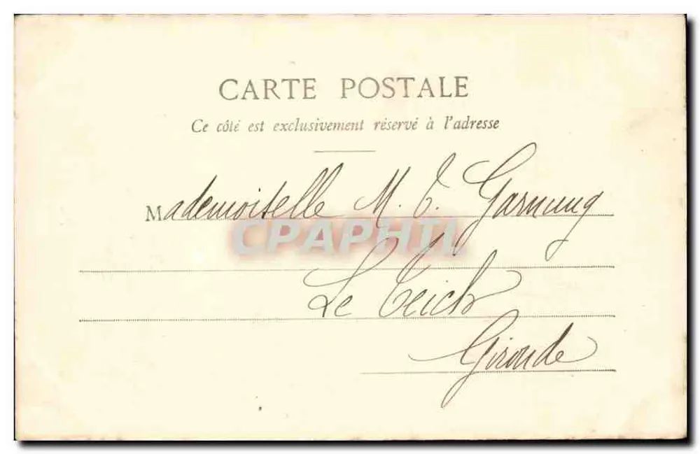 Serenade der Mandoline — 1. — Phototypie A. Béarant & Cie, Nancy - Rückseite
